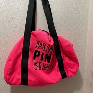 Pink Victoria’s Secret pink duffle bag